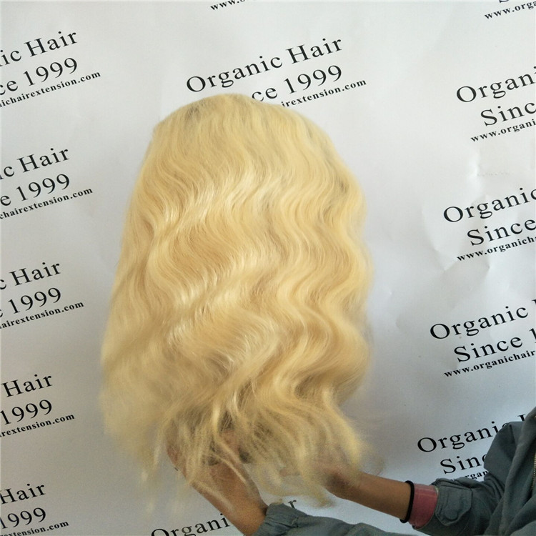 Fantasy Wig Brazilian Human Hair Full Lace Wig Long Straight 613 Blonde Wig For Black WomenA17